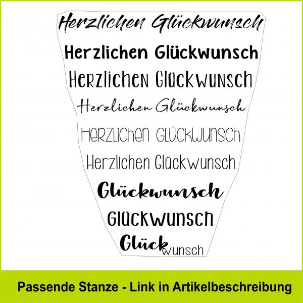 Glückwünsche für Banner  - Stempelgummi